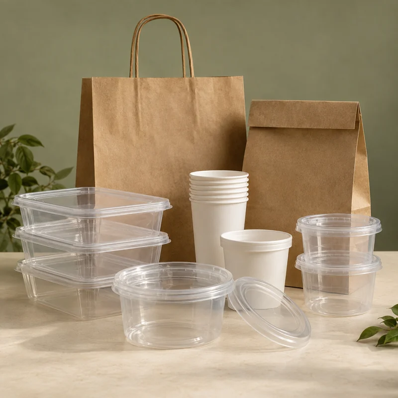 Plastic and Paper Food Packaging